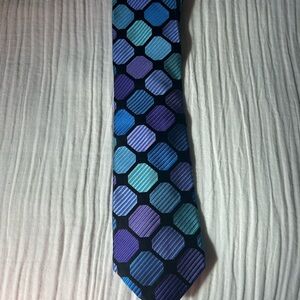 Robert Talbot Classic Geometric Blue & Purple Men’s Tie